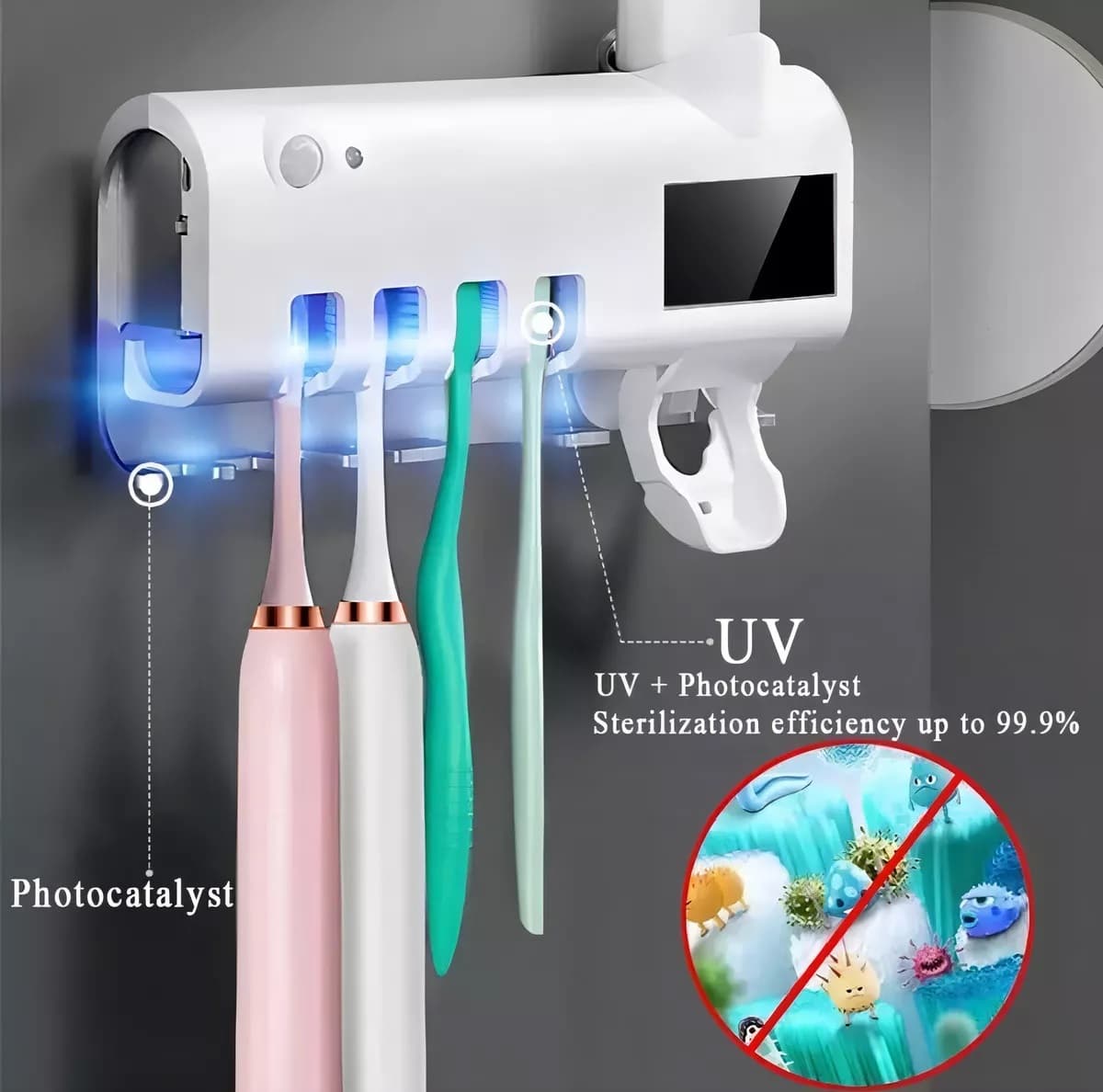 Dispensador Crema Dental + Soporte