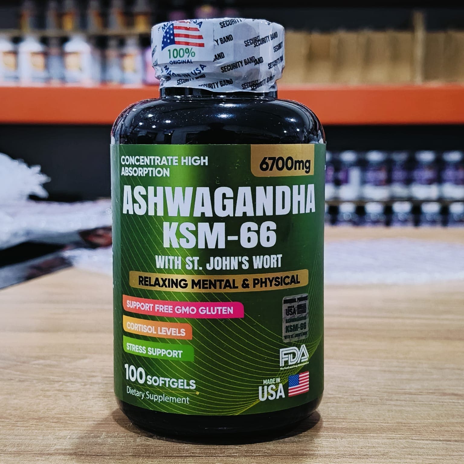 Ashwagandha original KSM66 x100 softgels