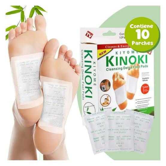 Parches Kinoki para pies · caja x10 (uso nocturno)