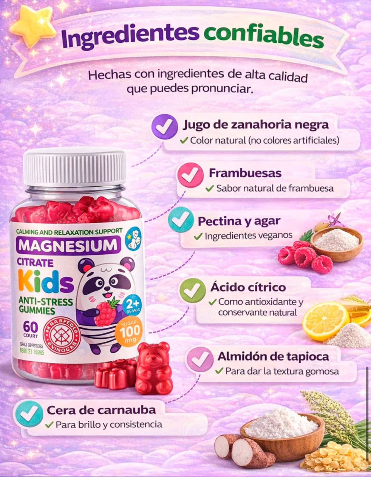 GOMAS MAGNESIO PARA NIÑOS