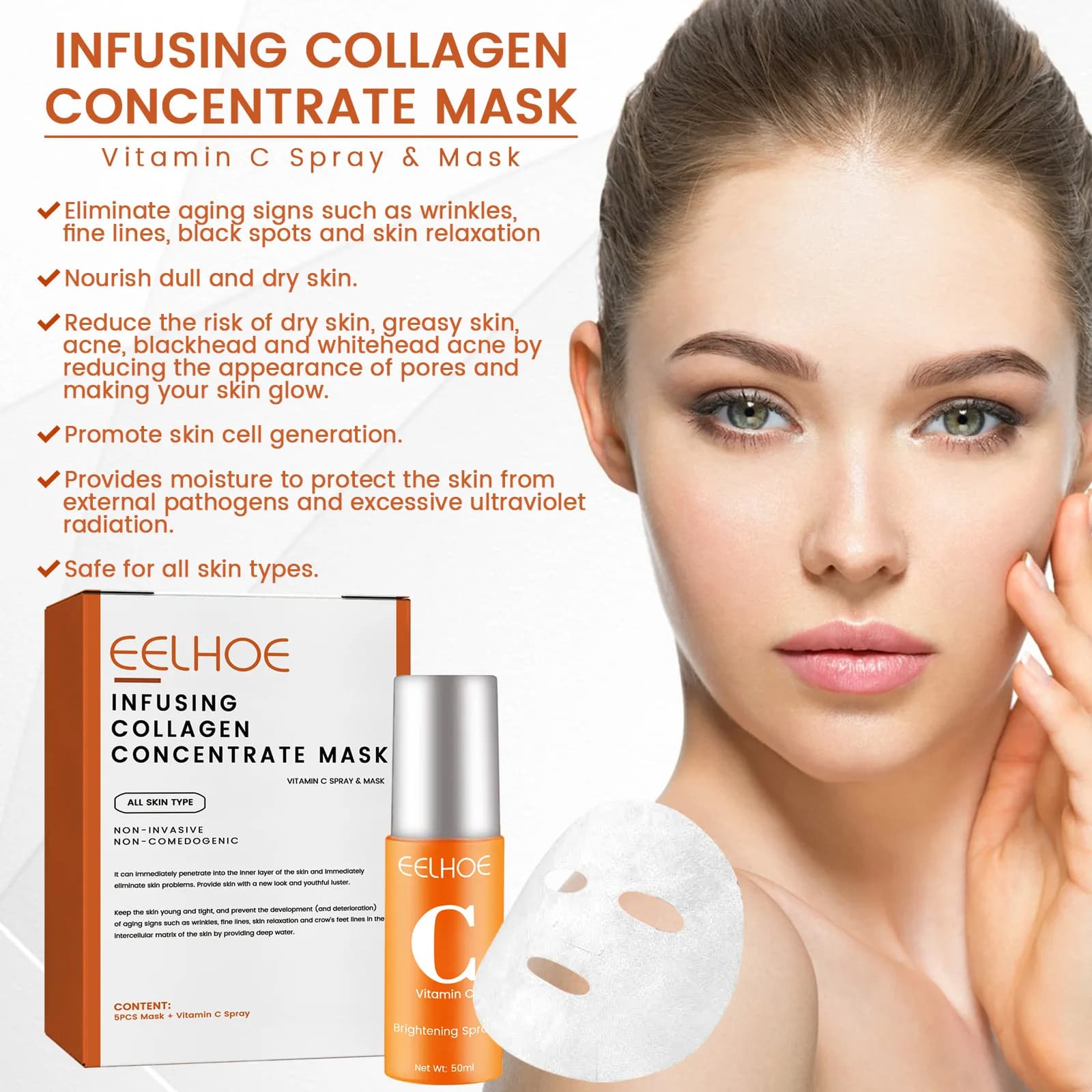 Colageno Mascarilla Vitamina C Concentra