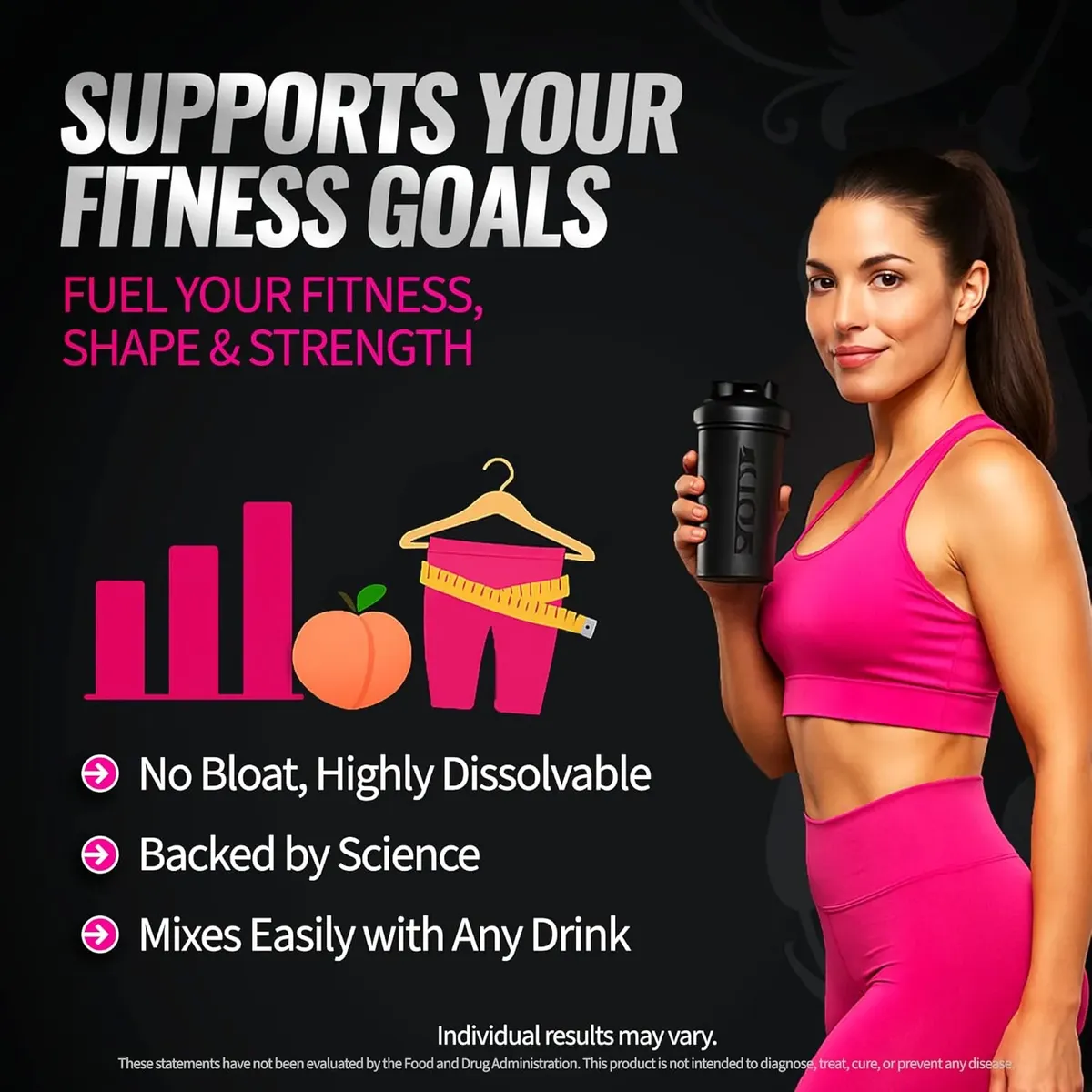 Bold Buns Creatina para mujer – Suplemen