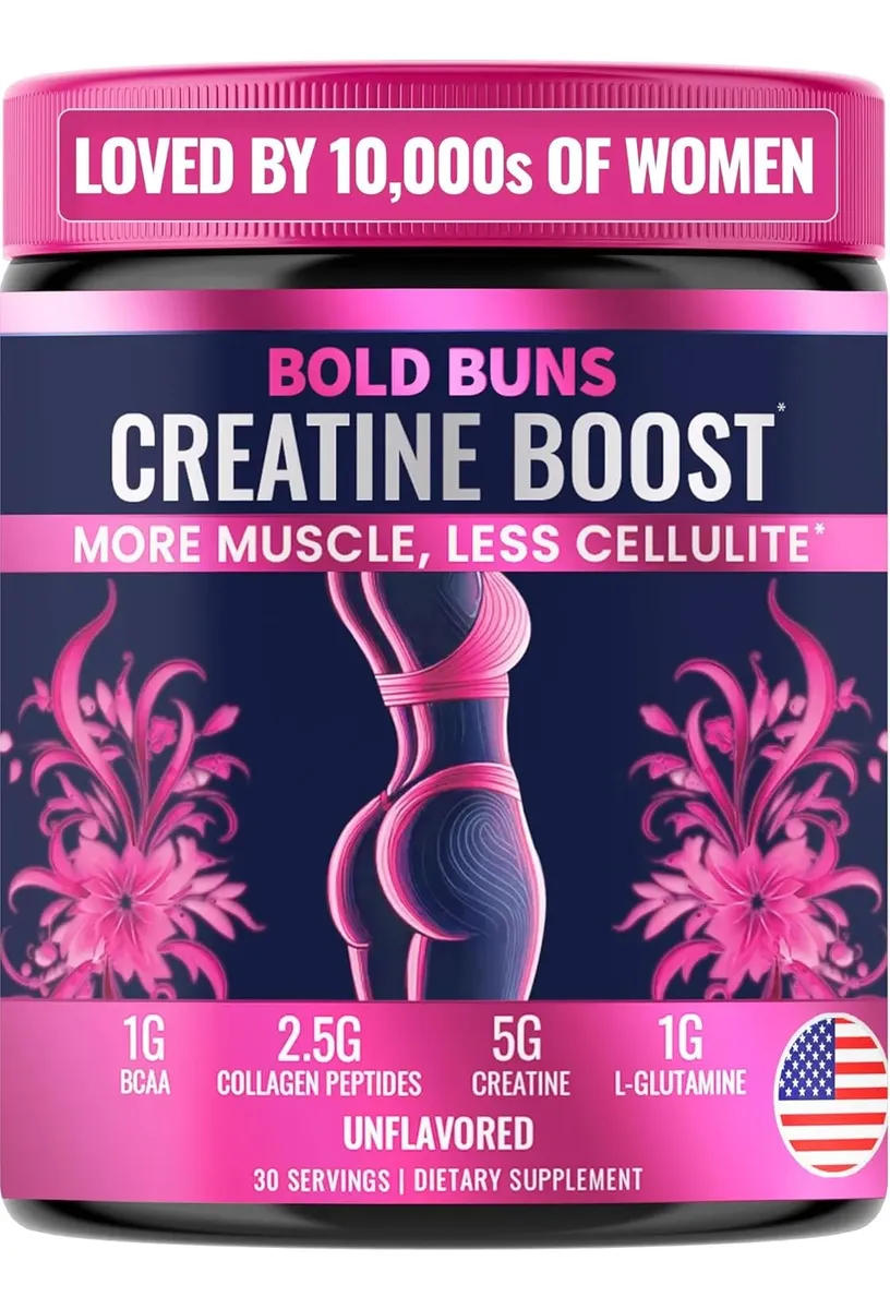 Bold Buns Creatina para mujer – Suplemen
