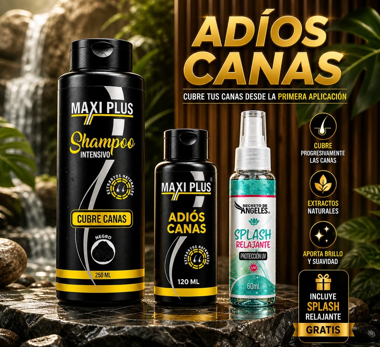 SHAMPOO CUBRECANAS MAXIPLUS OBSEQUIO