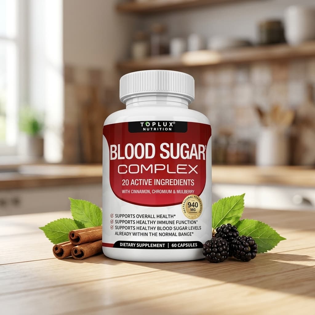 Blood Sugar Complex · 60 cápsulas con canela, cromo y morera