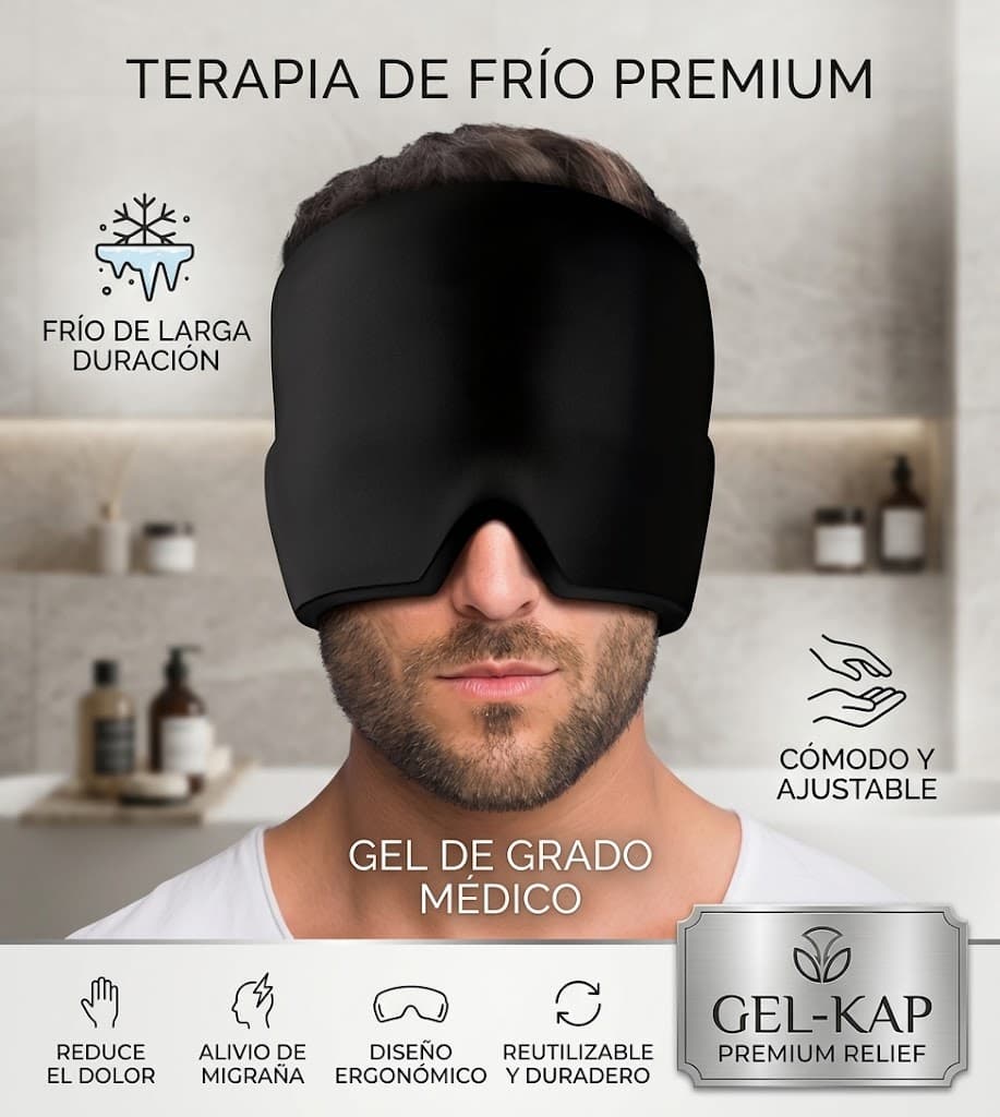 Gorro Gel Alivio Migraña Dolor cabeza