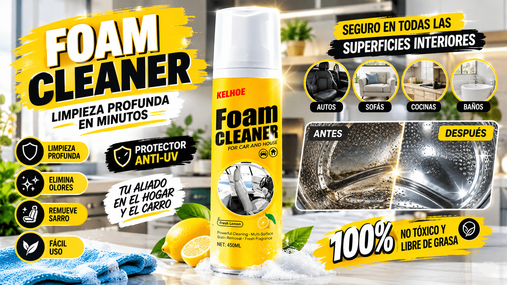 Foam Cleaner espuma limpiadora (2)