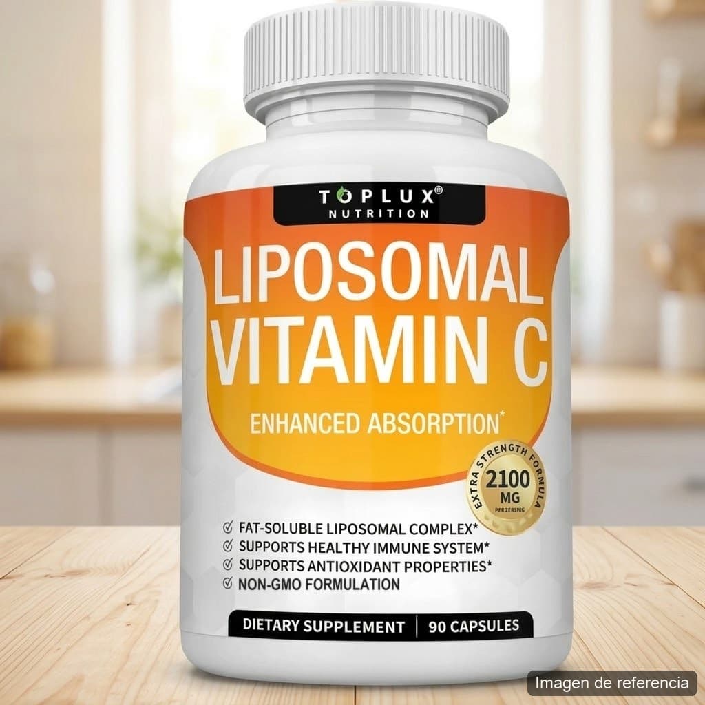 Vitamina C liposomal Toplux 2100 mg · frasco de 90 cápsulas